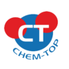 logo chem top koła niebieskie i czerwone